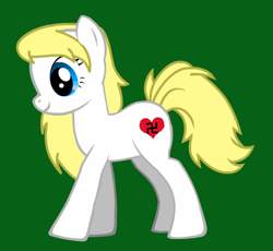 Size: 411x378 | Tagged: safe, imported from derpibooru, oc, oc only, oc:aryanne, pony creator, blonde, heart, manji, nazi, simple, solo, standing, swastika