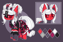 Size: 2484x1676 | Tagged: safe, artist:justsadluna, imported from derpibooru, oc, oc only, pony, broken horn, bust, clothes, female, horn, mare