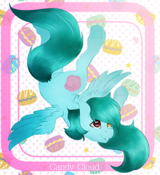 Size: 532x584 | Tagged: safe, artist:majesticwhalequeen, imported from derpibooru, oc, oc:candy cloud, pegasus, pony, female, mare, solo