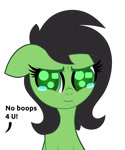 Size: 1500x1800 | Tagged: safe, artist:scandianon, imported from derpibooru, oc, oc only, oc:filly anon, pony, crying, dialogue, female, filly, foal, sad, scrunchy face, simple background, teary eyes, white background
