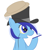 Size: 806x907 | Tagged: dead source, safe, artist:fribox, imported from derpibooru, minuette, pony, unicorn, brilliant, feather, female, hat, mare, monocle, show accurate, simple background, smiling, solo, toothbrush, toothpaste, top hat, white background