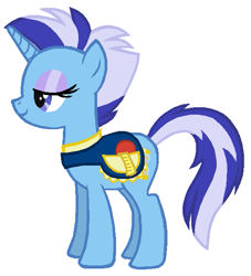 Size: 547x602 | Tagged: safe, artist:durpy, imported from derpibooru, minuette, roxie, roxie rave, pony, unicorn, alternate hairstyle, comb, female, mare, rebel, recolor, show accurate, simple background, solo, white background