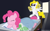 Size: 2560x1600 | Tagged: safe, artist:adiwan, imported from derpibooru, gummy, pinkie pie, surprise, crocodile, earth pony, pegasus, pony, reptile, bed, blanket, cymbals, deviantart, female, g1, g1 to g4, g4, generation leap, hat, incoming prank, mare, musical instrument, newbie artist training grounds, nightcap, photoshop, prank, pure unfiltered evil, show accurate, sleeping, this will end in tears, trio, wallpaper, you monster