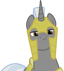 Size: 4018x4500 | Tagged: safe, artist:the smiling pony, imported from derpibooru, pony, unicorn, absurd resolution, inkscape, looking at you, male, reaction image, royal guard, royal guard armor, simple background, solo, stallion, transparent background, vector