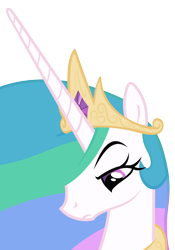 Size: 1754x2500 | Tagged: safe, artist:the smiling pony, imported from derpibooru, princess celestia, alicorn, pony, lesson zero, season 2, bust, celestia is not amused, female, frown, hair over one eye, inkscape, looking down, mare, portrait, raised eyebrow, reaction image, simple background, solo, tag hidden, transparent background, unamused, unimpressed, vector