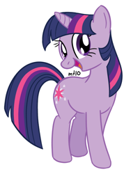 Size: 450x600 | Tagged: safe, artist:empty-10, imported from derpibooru, twilight sparkle, pony, unicorn, female, happy, mare, photoshop, simple background, solo, unicorn twilight, white background
