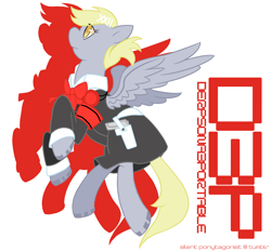 Size: 3500x3243 | Tagged: dead source, safe, artist:silent ponytagonist, imported from derpibooru, derpy hooves, pegasus, pony, arisato hamuko, arisato minako, crossover, female, high res, mare, persona 3, persona 3 portable, solo