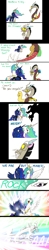 Size: 764x3900 | Tagged: safe, artist:mickeymonster, imported from derpibooru, discord, princess celestia, princess luna, alicorn, draconequus, pony, comic, dialogue, female, mare, metal, parody, photoshop, rock, rock (music), royal sisters, siblings, sisters, song reference, statue discord, tenacious d, tribute