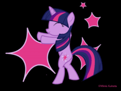Size: 384x288 | Tagged: safe, artist:torcher999, imported from derpibooru, twilight sparkle, pony, unicorn, abstract background, animated, artifact, bipedal, cutie mark, dancing, female, g4, gif, mare, running man, shuffle, signature, silly, silly pony, solo, unicorn twilight