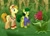 Size: 648x470 | Tagged: safe, artist:lissystrata, imported from derpibooru, doctor whooves, time turner, earth pony, pony, celery, creepy, doctor who, duo, female, fifth doctor, frock coat, jungle, male, mare, peri brown, peter davison, photoshop, plant, ponified, show accurate, stallion, the doctor