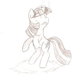 Size: 806x814 | Tagged: safe, artist:jessy, imported from derpibooru, twilight sparkle, glowing eyes, magic