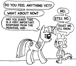 Size: 612x528 | Tagged: safe, artist:samueleallen, imported from derpibooru, spike, twilight sparkle
