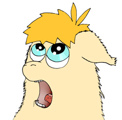 Size: 1587x1567 | Tagged: safe, artist:coalheart, imported from derpibooru, fluffy pony, fluffy pony original art, tongue out