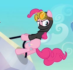 Size: 637x613 | Tagged: safe, edit, imported from derpibooru, screencap, pinkie pie, the crystal empire, spoiler:s03, pinkie spy, splinter cell, spy