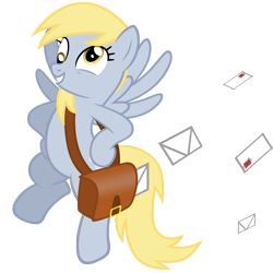 Size: 5000x5000 | Tagged: safe, artist:austiniousi, imported from derpibooru, derpy hooves, pegasus, pony, absurd resolution, female, mail, mare