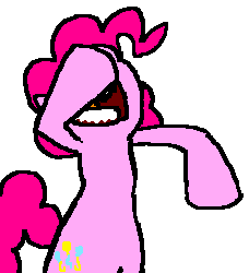 Size: 228x250 | Tagged: safe, artist:captainggkitten, imported from derpibooru, pinkie pie, pony, animated, extreme speed animation, female, flailing, hoofy-kicks, nose in the air, solo