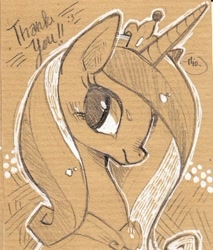 Size: 361x423 | Tagged: safe, artist:mi-eau, imported from derpibooru, princess cadance, pony, female, sketch, solo