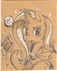 Size: 348x433 | Tagged: safe, artist:mi-eau, imported from derpibooru, trixie, pony, unicorn, abacus, female, magic, mare, sketch, solo