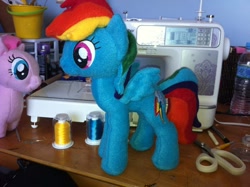 Size: 960x717 | Tagged: safe, artist:steen85, imported from derpibooru, pinkie pie, rainbow dash, irl, photo, plushie