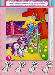 Size: 672x919 | Tagged: safe, imported from derpibooru, rainbow dash, rainbow dash (g3), tulip twinkle, earth pony, pony, clown, g3