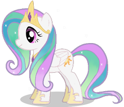 Size: 443x382 | Tagged: safe, artist:sarahleppee, imported from derpibooru, fluttershy, princess celestia, fusion, hilarious in hindsight