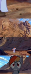 Size: 1000x2374 | Tagged: safe, imported from derpibooru, rainbow dash, pony, comic, ponies in movies, the lion king, vector