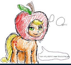 Size: 557x505 | Tagged: safe, artist:bg, imported from derpibooru, applejack, flockdraw