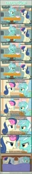 Size: 1063x5601 | Tagged: safe, artist:tritebristle, imported from derpibooru, bon bon, lyra heartstrings, sweetie drops, comic:heartstrings, bed, blushing, comic