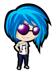 Size: 500x650 | Tagged: safe, artist:zantyarz, imported from derpibooru, dj pon-3, vinyl scratch, human, chibi, humanized, simple background, solo, transparent background