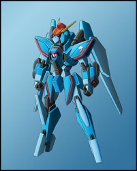 Size: 2230x2767 | Tagged: safe, artist:zeiram0034, imported from derpibooru, rainbow dash, female, gundam, mecha, solo