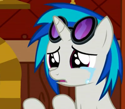 Size: 400x350 | Tagged: safe, imported from derpibooru, dj pon-3, vinyl scratch, epic wub time, crying, sad