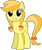 Size: 1024x1223 | Tagged: safe, artist:daringdashie, imported from derpibooru, jonagold, marmalade jalapeno popette, earth pony, pony, apple family member, looking at you, orange wafer, simple background, transparent background, vector