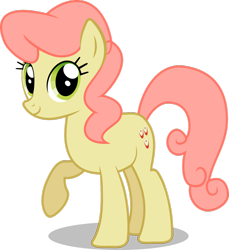 Size: 1024x1118 | Tagged: safe, artist:mandydax, imported from derpibooru, gala appleby, earth pony, pony, apple family member, background pony, female, mare, raised hoof, simple background, solo, transparent background, vector