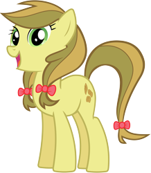 Size: 5270x6040 | Tagged: safe, artist:90sigma, imported from derpibooru, apple strudely, earth pony, pony, the last roundup, absurd resolution, apple family member, background pony, bow, female, hair bow, mare, simple background, solo, transparent background, vector