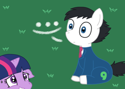 Size: 700x500 | Tagged: safe, artist:iaurora, imported from derpibooru, twilight sparkle, ace attorney, crossover, phoenix wright, ponified, turnabout storm