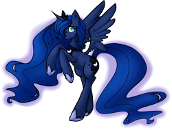 Size: 1558x1182 | Tagged: safe, artist:tehbuttercookie, imported from derpibooru, princess luna, pony, female, solo