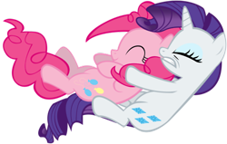 Size: 500x318 | Tagged: safe, imported from derpibooru, pinkie pie, rarity, the last roundup, rarity catch me, simple background, transparent background, vector