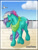 Size: 450x597 | Tagged: safe, artist:lazyjenny, imported from derpibooru, salty (g1), bird, pony, g1, male, segall, solo