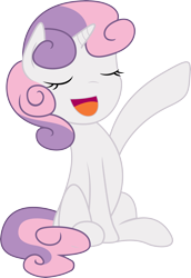 Size: 4094x5953 | Tagged: safe, artist:deadparrot22, imported from derpibooru, sweetie belle, pony, unicorn, absurd resolution, eyes closed, female, open mouth, simple background, solo, transparent background