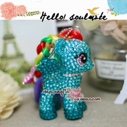 Size: 500x500 | Tagged: safe, imported from derpibooru, rainbow dash, gem, irl, jewels, necklace, photo, taobao, toy