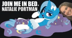 Size: 500x264 | Tagged: safe, imported from derpibooru, trixie, bedroom eyes, natalie portman