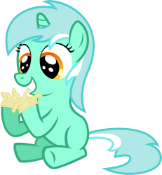 Size: 7400x8000 | Tagged: safe, artist:flizzick, imported from derpibooru, lyra heartstrings, pony, absurd resolution, clothes, female, filly, gloves, humie, irrational exuberance, simple background, solo, transparent background, vector