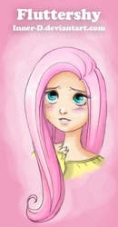 Size: 384x737 | Tagged: safe, artist:innerd, imported from derpibooru, fluttershy, human, humanized, solo