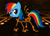 Size: 749x539 | Tagged: dead source, safe, imported from derpibooru, rainbow dash, fangs, tron
