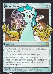 Size: 399x554 | Tagged: safe, artist:claarbar, imported from derpibooru, lyra heartstrings, artifact, card, magic the gathering