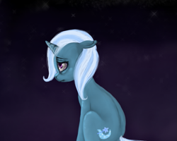 Size: 727x583 | Tagged: safe, artist:colorlesscupcake, imported from derpibooru, trixie, pony, unicorn, female, mare, sad, solo, the sad and depresive trixie