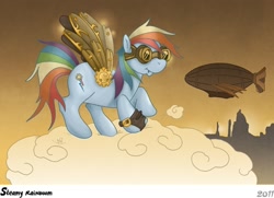 Size: 610x442 | Tagged: safe, artist:caravaggia, imported from derpibooru, rainbow dash, steampunk