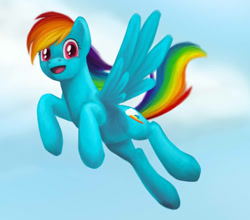 Size: 876x770 | Tagged: safe, artist:vertrev, imported from derpibooru, rainbow dash, cloud, cloudy, flying