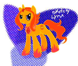 Size: 832x711 | Tagged: safe, artist:blacklynx-chan, imported from derpibooru, adventure time, flame princess, ponified