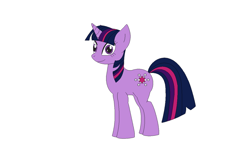 Size: 900x584 | Tagged: safe, artist:weaponlord206, imported from derpibooru, twilight sparkle, pony, unicorn, female, mare, simple background, smiling, solo, unicorn twilight, white background